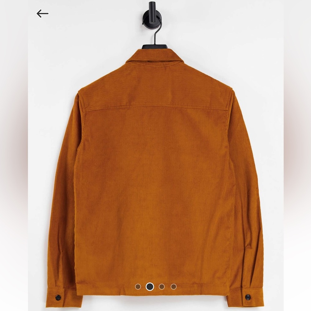 Dickie's Higginson Jacket in Burnt Orange Rust Chorduroy - Picture 2 of 15